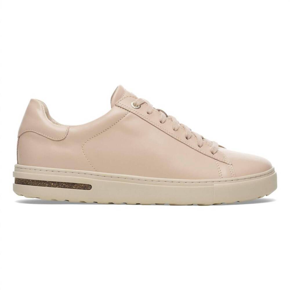 NEW BIRKENSTOCK women's bend low leather sneakers - narrow in new beige - Picture 3 of 8